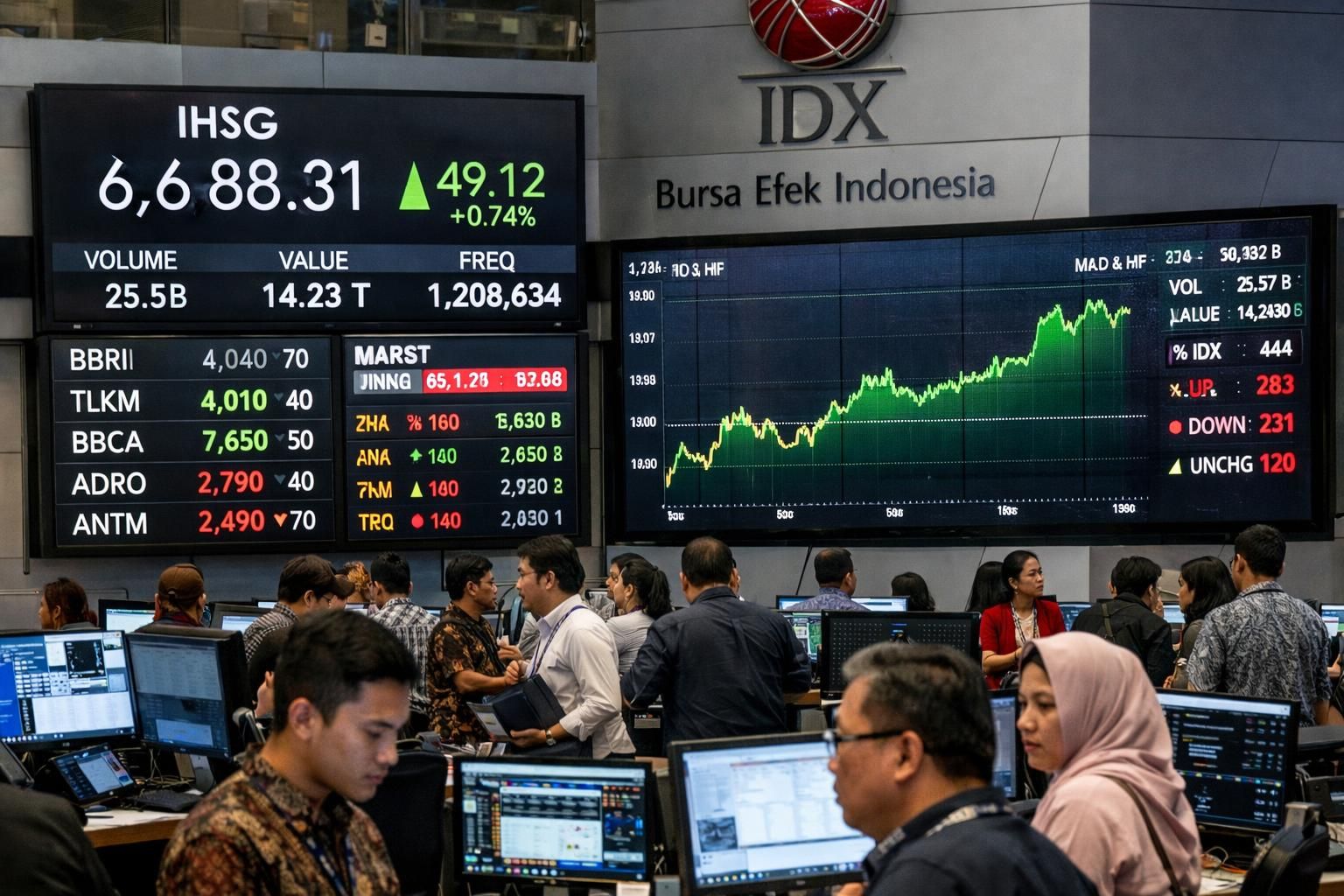 bursa efek indonesia melaporkan peningkatan signifikan dalam likuiditas perdagangan saham, menunjukkan pasar yang lebih aktif dan dinamis.