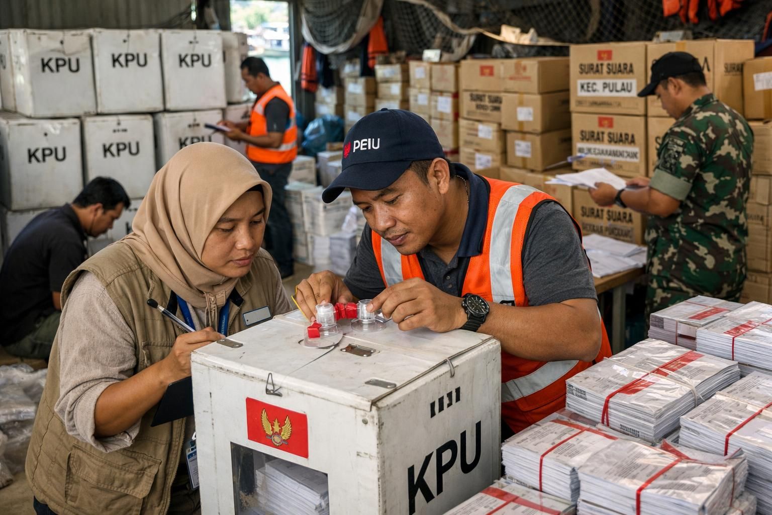 kpu mulai mendistribusikan logistik pemilu daerah sebagai persiapan menjelang tahapan kampanye berikutnya guna memastikan kelancaran proses demokrasi.