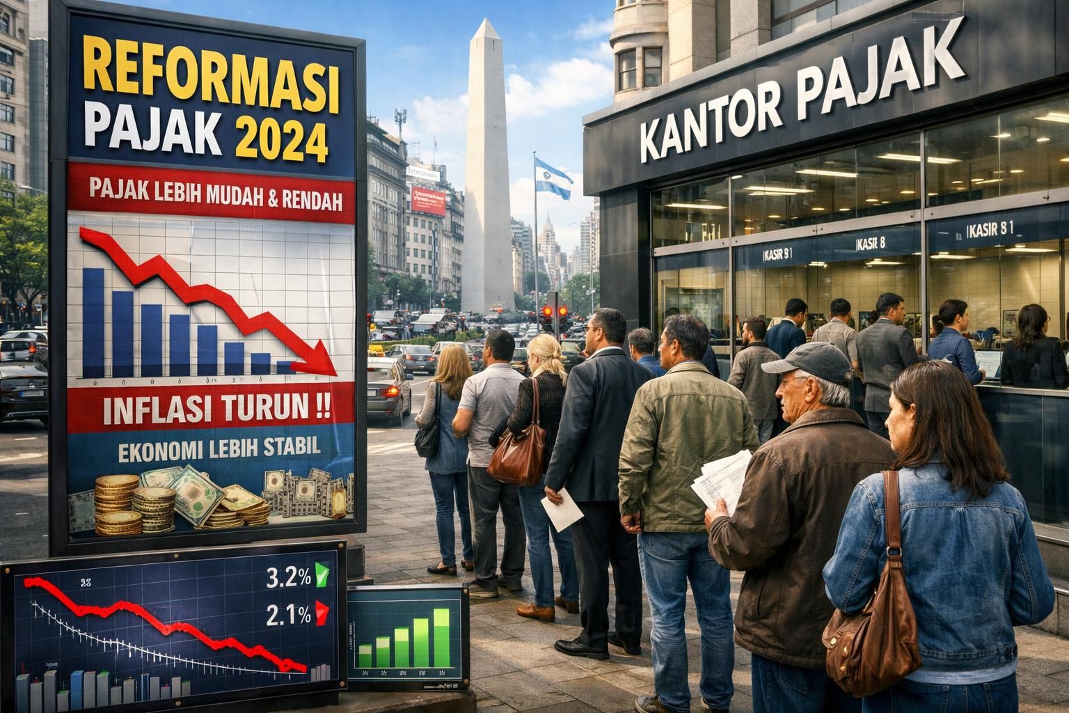 pemerintah argentina meluncurkan paket reformasi pajak baru untuk mengendalikan inflasi dan memperkuat perekonomian negara.