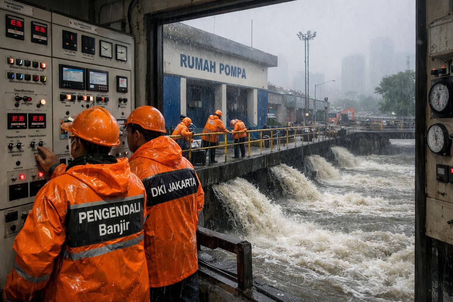 pemerintah provinsi dki jakarta menyiapkan pompa air tambahan guna mengantisipasi risiko banjir dan menjaga keamanan warga selama musim hujan.