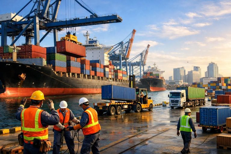 aktivitas pelabuhan utama di indonesia meningkat pesat seiring pemulihan ekonomi, mendukung pertumbuhan perdagangan dan transportasi nasional.