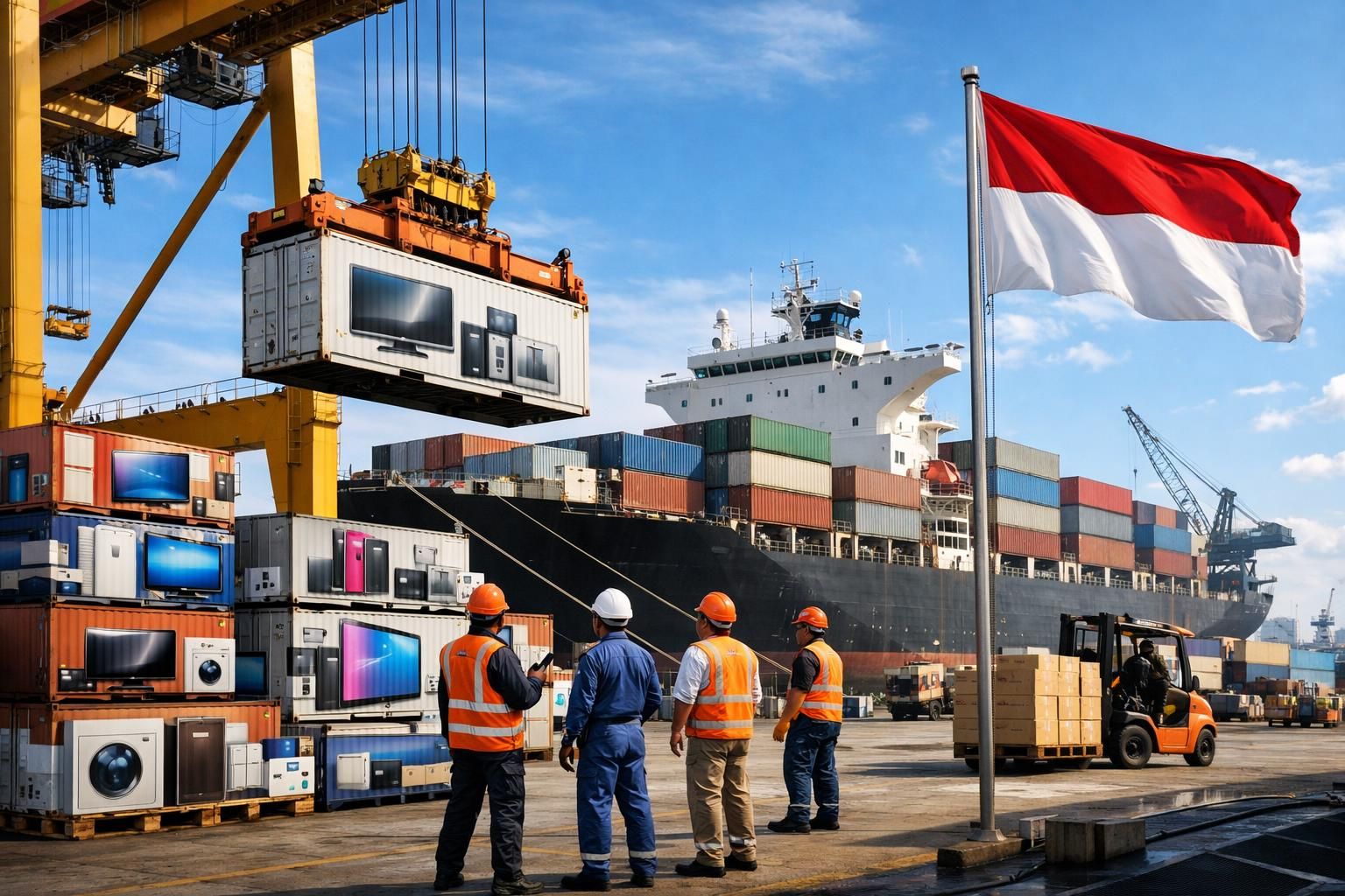 ekspor produk elektronik indonesia meningkat pesat seiring tingginya permintaan internasional, menegaskan posisi indonesia sebagai pemain utama di pasar global.