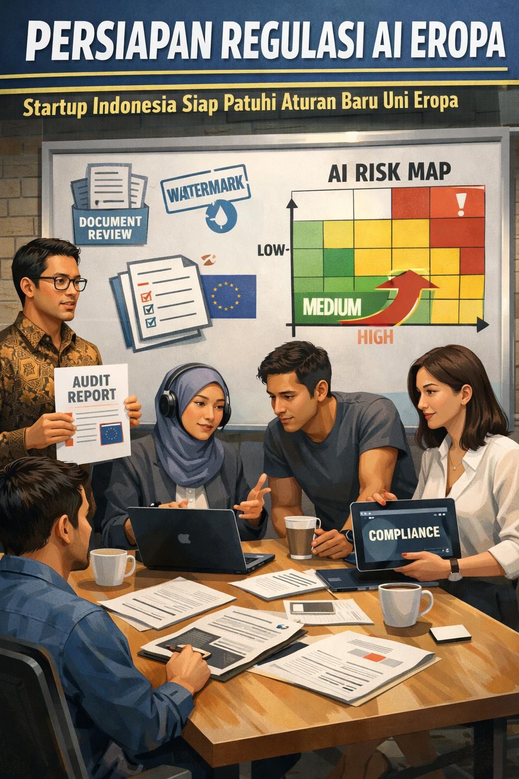 otoritas uni eropa telah menyetujui regulasi baru yang bertujuan mengatur penggunaan dan pengembangan kecerdasan buatan secara aman dan bertanggung jawab.