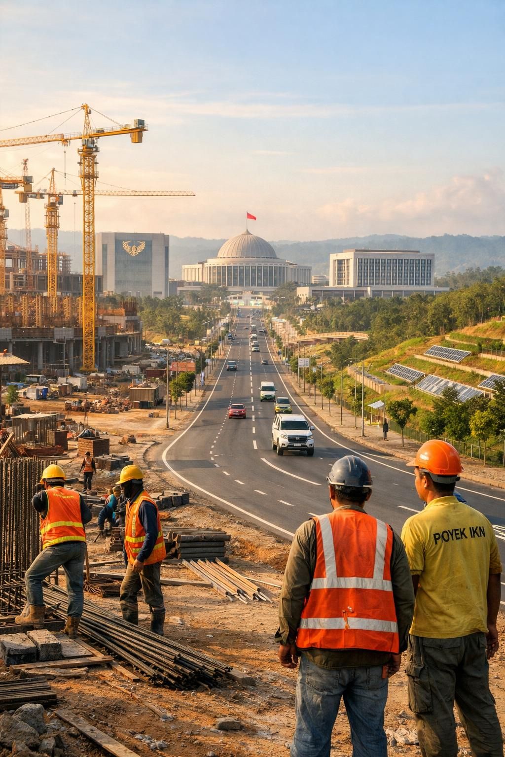 pemerintah mempercepat pengembangan ibu kota nusantara untuk menarik investasi baru dan mendorong pertumbuhan ekonomi yang berkelanjutan.