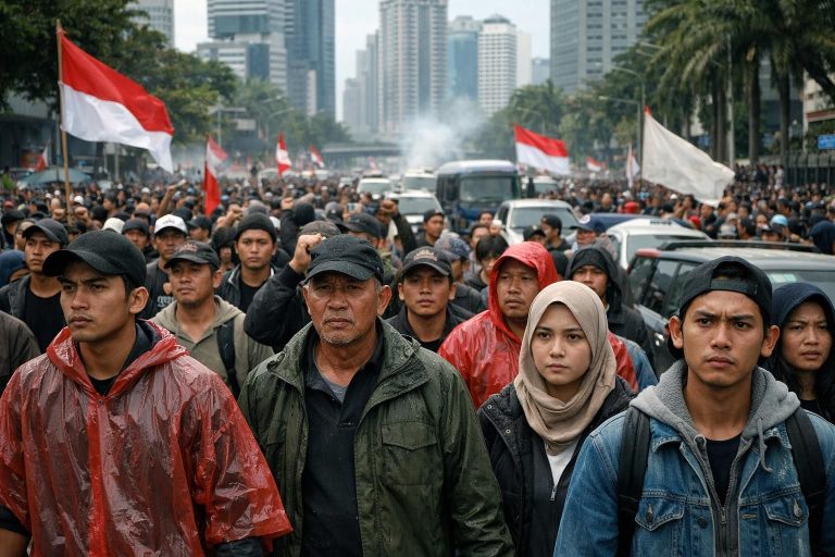 pengunjuk rasa kembali turun ke jalan di indonesia dengan ketegangan yang meningkat akibat manuver politik terbaru, mencerminkan dinamika sosial dan politik yang sedang berlangsung.