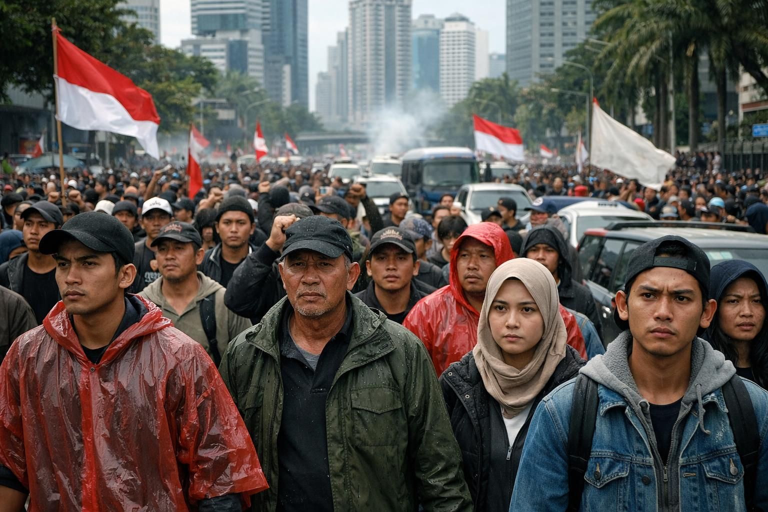 pengunjuk rasa kembali turun ke jalan di indonesia dengan ketegangan yang meningkat akibat manuver politik terbaru, mencerminkan dinamika sosial dan politik yang sedang berlangsung.